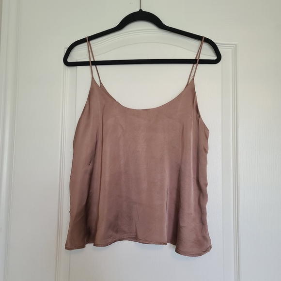 Mango Satin Brown Camisole - Picture 2 of 10
